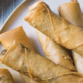 Spring Rolls (with homemade wrappers)