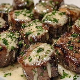 Steak Bites, Garlic Butter