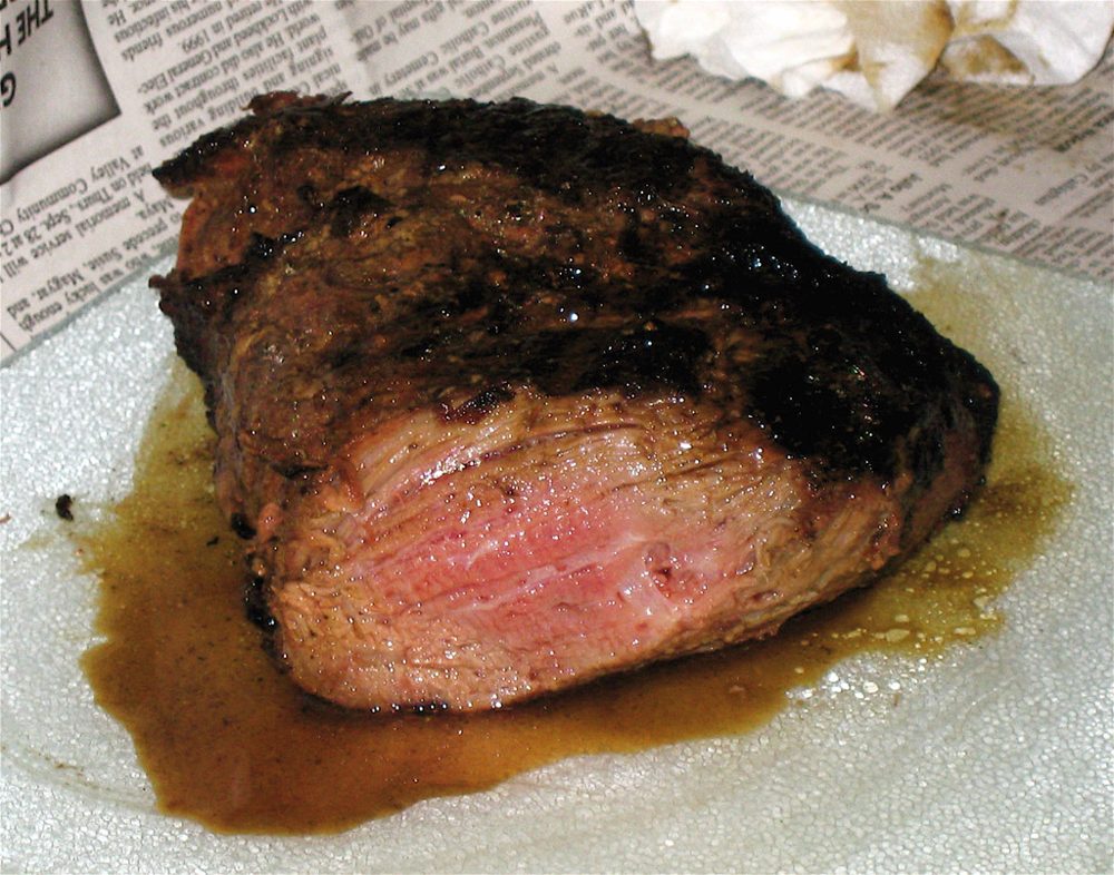 Steak, Coffee-Marinated