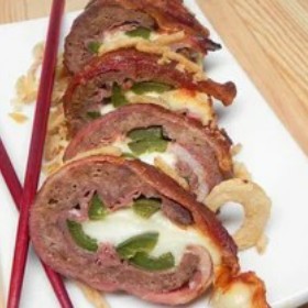 Sushi, Roll, Grilled Bacon