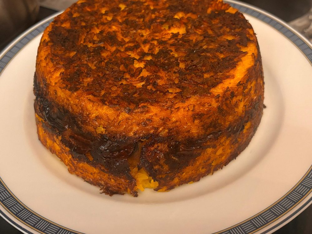 Tachin (Saffron Rice Cake with Chicken)