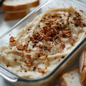 Traditional Polish Smalec (Rendered Pork Fat Spread)