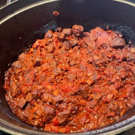 Venison, Braised with Red Wine