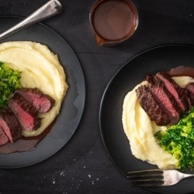 Venison Medallion with Red Wine & Chocolate Sauce