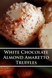 White Chocolate Almond Amaretto Truffles