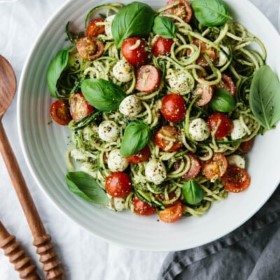 Zucchini Noodle Caprese