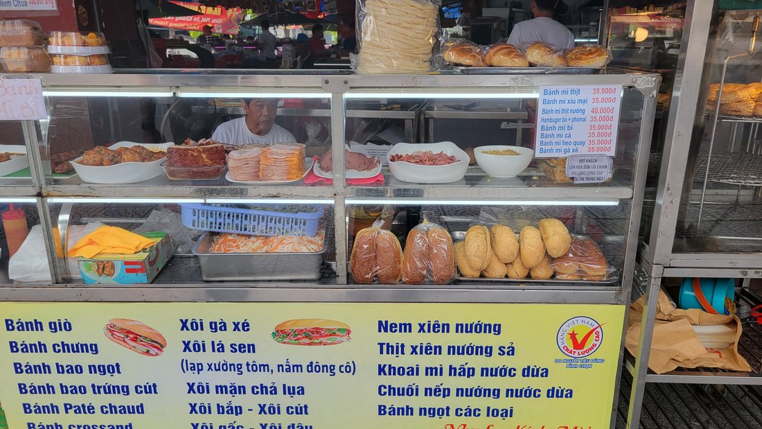 The menu board, front-on and fully legible — the whole list of what was on sale that afternoon
